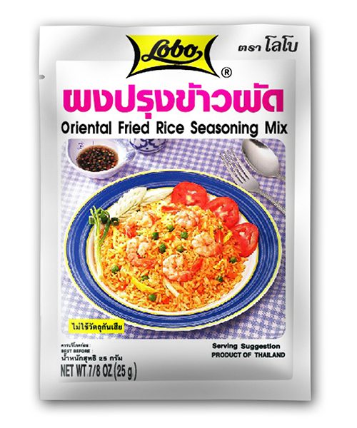 E623LB48 LOBO Oriental Fried Rice Seasoning Mix 48×25 g – Sunlee