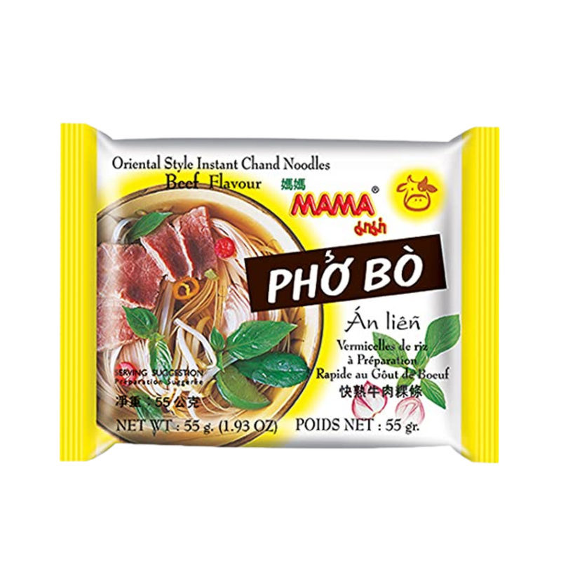 Mama Pho Bo Rice Noodles with Artificial Beef Flavor, Thai | SouthEATS