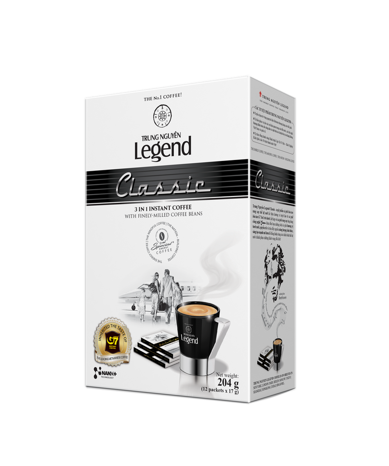 Trung Nguyen Legend Classic 3 in 1 Instant Coffee, 204 grams box, Vietnamese | SouthEATS