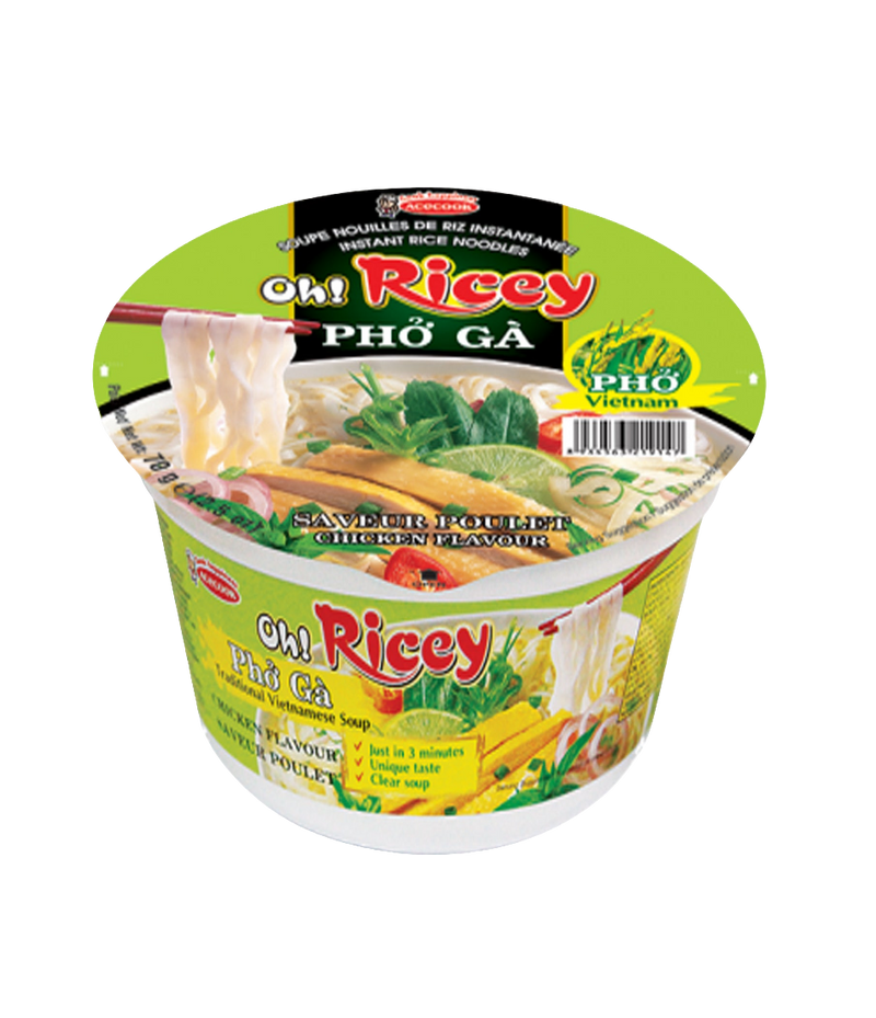 Acecook Oh! Ricey Pho Noodles Chicken Flavor