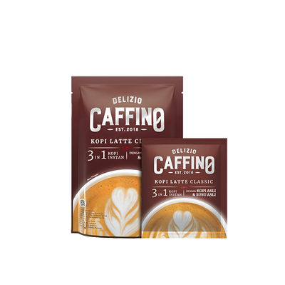 Delizio Caffino 3 in 1 Classic Coffee Latte Less Sugar Instant Coffee, Indonesian | SouthEATS