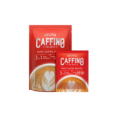 Delizio Caffino 3 in 1 Mocha Coffee Latte Instant Coffee, Indonesian | SouthEATS