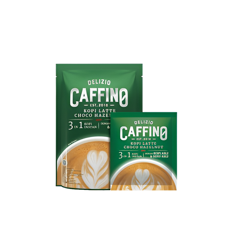 Delizio Caffino 3 in 1 Hazelnut Coffee Latte Less Sugar Instant Coffee, Indonesian | SouthEATS