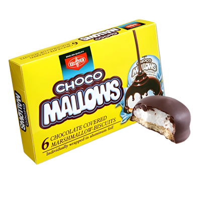 Fibisco Choco Mallows Chocolate Covered Marshmallow Biscuits, Filipino Snacks | SouthEATS