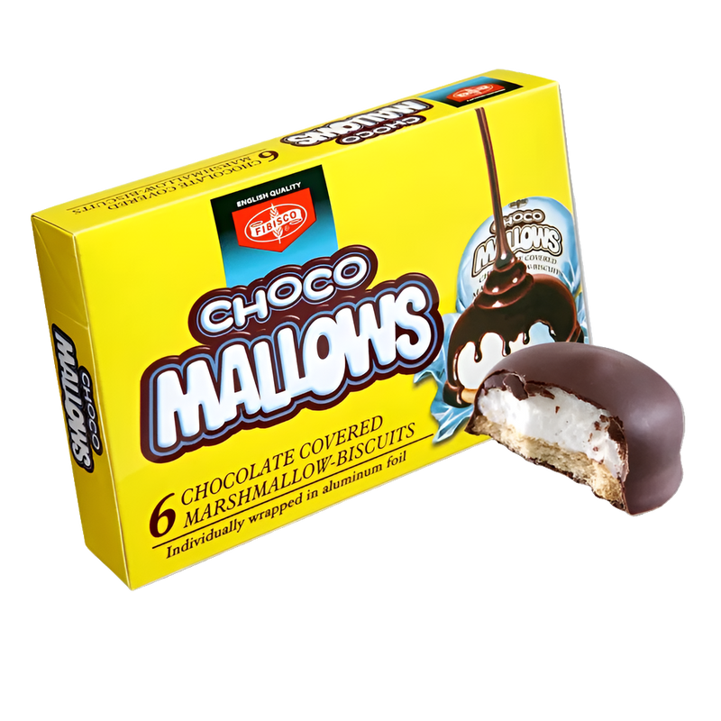 Fibisco Choco Mallows Chocolate Covered Marshmallow Biscuits, Filipino Snacks | SouthEATS