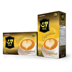 Trung Nguyen G7 Coffee Instant Hazelnut Cappuccino, 7.62 oz box, Product of Vietnam | SouthEATS