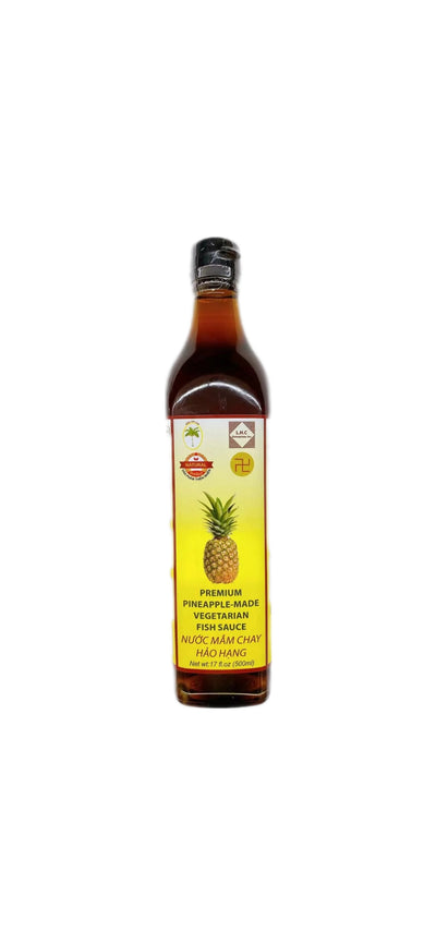 Premium Pineapple-Made Vegetarian Fish Sauce Nước Mấm Chay Hao Hang, 17 oz bottle, Product of Vietnam | SouthEATS